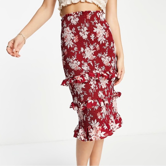 Abercrombie Smocked Skirt - Picture 1 of 6